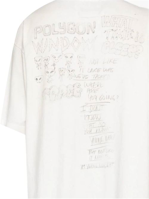 'People have the power' cotton T-shirt Mihara Yasuhiro | J12TS532WHITE